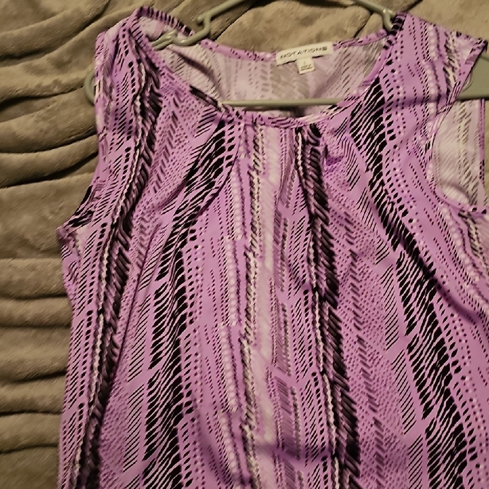 Vibrant Purple Patterned Blouse